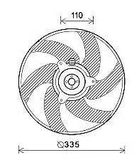 Handler.Part Fan, radiator AVA PE7552 1