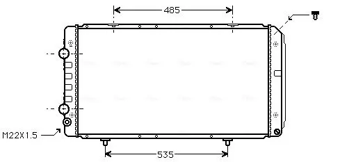 Handler.Part Intercooler, charger AVA PEA4299 1