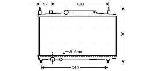 Handler.Part Intercooler, charger AVA PEA4385 1