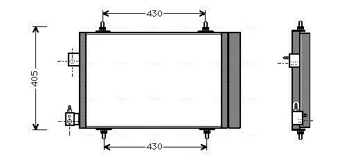 Handler.Part Condenser, air conditioning AVA PEA5193D 1