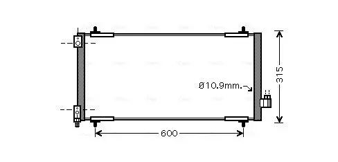 Handler.Part Condenser, air conditioning AVA PEA5301 1