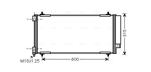 Handler.Part Condenser, air conditioning AVA PEA5301D 1