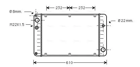 Handler.Part Radiator, engine cooling AVA PR2004 1