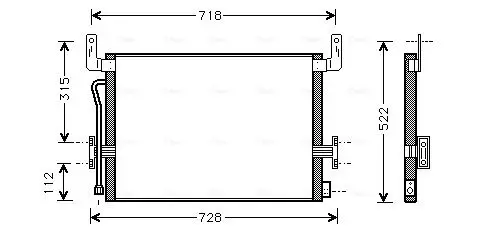 Handler.Part Condenser, air conditioning AVA RE5013 1