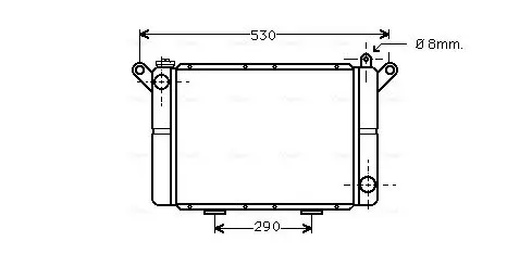 Handler.Part Radiator, engine cooling AVA RT2018 1