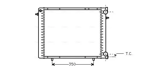 Handler.Part Radiator, engine cooling AVA RT2045 1