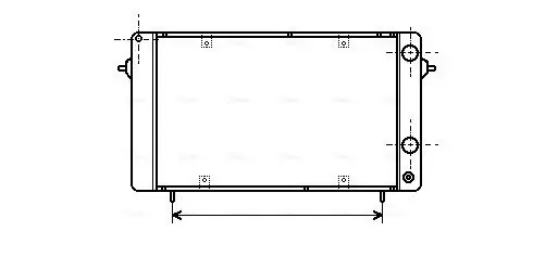 Handler.Part Radiator, engine cooling AVA RT2050 1