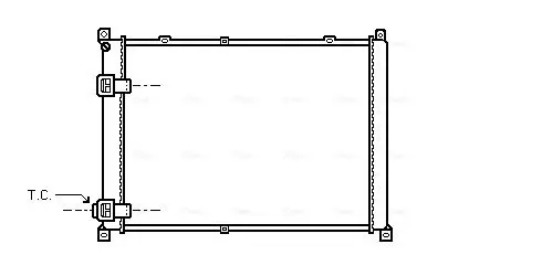 Handler.Part Radiator, engine cooling AVA RT2140 1