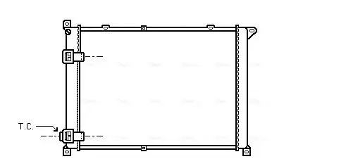 Handler.Part Radiator, engine cooling AVA RT2141 1