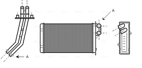 Handler.Part Heat exchanger, interior heating AVA RT6170 1