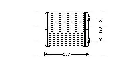 Handler.Part Heat exchanger, interior heating AVA RT6344 1