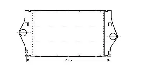 Handler.Part Intercooler, charger AVA RTA4363 1