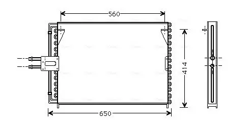 Handler.Part Condenser, air conditioning AVA RT5189 1