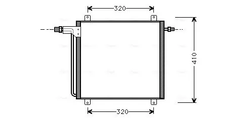 Handler.Part Condenser, air conditioning AVA RT5200 1