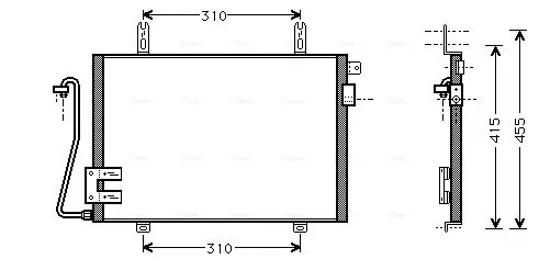 Handler.Part Condenser, air conditioning AVA RT5221 1