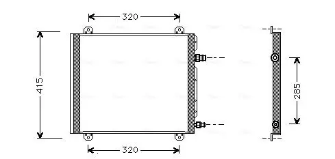 Handler.Part Condenser, air conditioning AVA RT5235 1