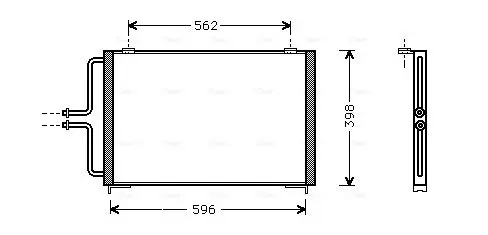 Handler.Part Condenser, air conditioning AVA RT5236 1