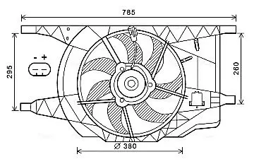 Handler.Part Fan, radiator AVA RT7546 1