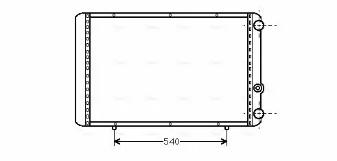 Handler.Part Radiator, engine cooling AVA RTA2155 1