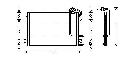 Handler.Part Condenser, air conditioning AVA RTA5273 1