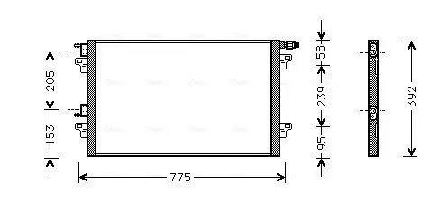 Handler.Part Condenser, air conditioning AVA RTA5280 1