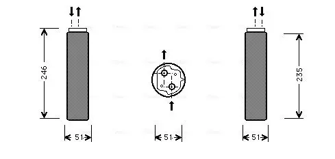 Handler.Part Dryer, air conditioning AVA RTD094 1