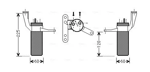 Handler.Part Dryer, air conditioning AVA RTD442 1