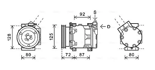 Handler.Part Compressor, air conditioning AVA RTK479 1