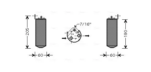 Handler.Part Dryer, air conditioning AVA RTD036 1