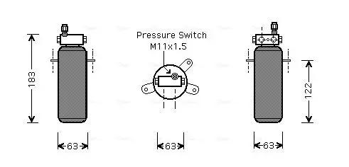 Handler.Part Dryer, air conditioning AVA RTD288 1