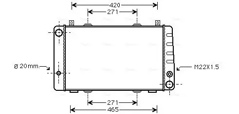 Handler.Part Radiator, engine cooling AVA SA2009 1