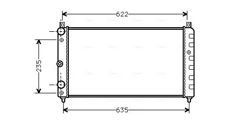 Handler.Part Radiator, engine cooling AVA SAA2003 1