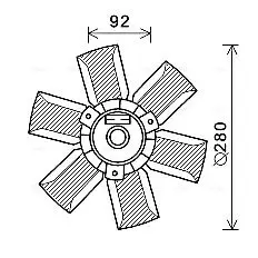 Handler.Part Fan, radiator AVA SA7023 1