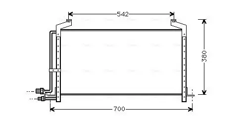 Handler.Part Condenser, air conditioning AVA SB5031 1