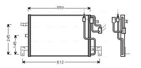 Handler.Part Condenser, air conditioning AVA SB5032 1