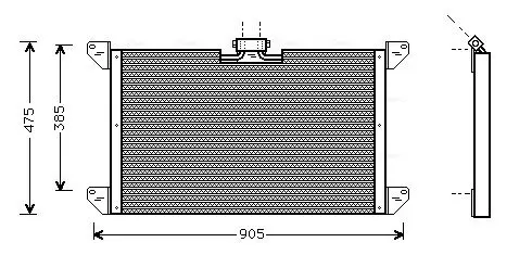 Handler.Part Condenser, air conditioning AVA SC5009 1