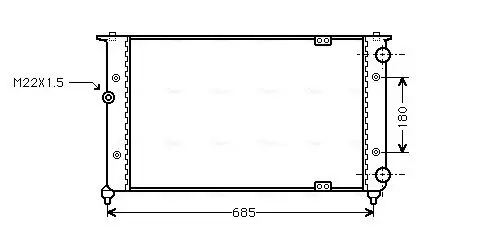 Handler.Part Radiator, engine cooling AVA ST2021 1