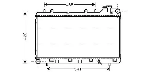 Handler.Part Radiator, engine cooling AVA SU2015 1