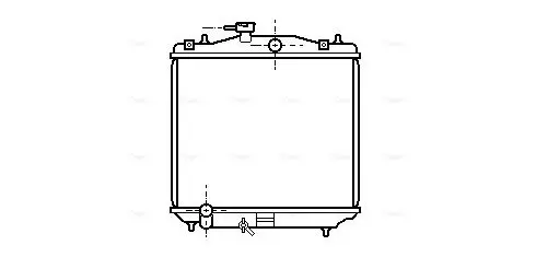 Handler.Part Radiator, engine cooling AVA SU2021 1