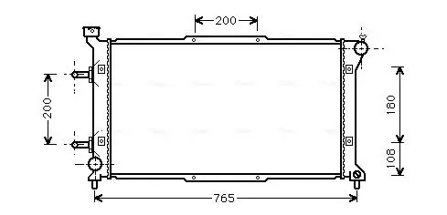 Handler.Part Radiator, engine cooling AVA SU2037 1