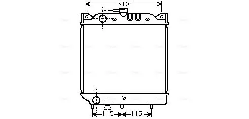 Handler.Part Radiator, engine cooling AVA SZ2006 1