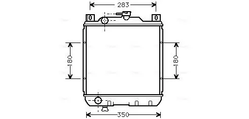 Handler.Part Radiator, engine cooling AVA SZ2018 1