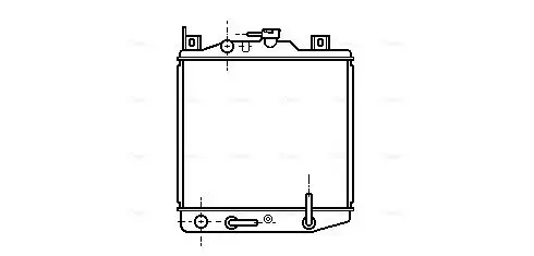 Handler.Part Radiator, engine cooling AVA SZ2023 1