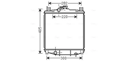 Handler.Part Radiator, engine cooling AVA SZ2059 1