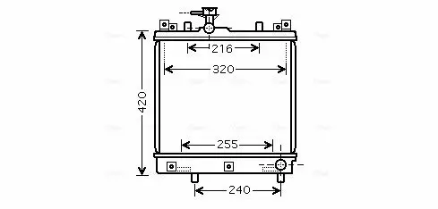 Handler.Part Radiator, engine cooling AVA SZ2082 1