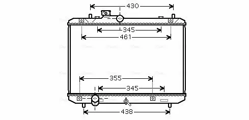 Handler.Part Radiator, engine cooling AVA SZ2083 1