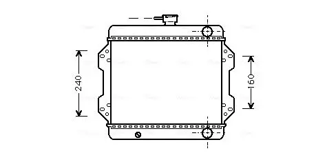 Handler.Part Radiator, engine cooling AVA SZ2003 1