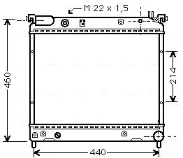 Handler.Part Radiator, engine cooling AVA SZ2025 1