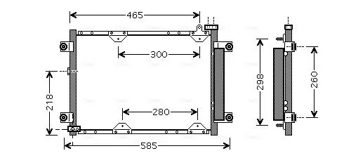 Handler.Part Condenser, air conditioning AVA SZ5075D 1