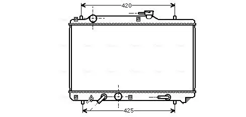 Handler.Part Radiator, engine cooling AVA SZ2051 1